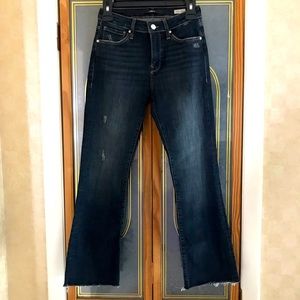 mavi, Anika Mid Rise Crop Flare Jeans, Size 24x27